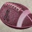 Pink Football embroidery design