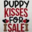 Puppy Kisses for sale embroidery design