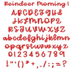 Reindeer Morning 1 esa font