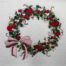 Valentines Day Wreath embroidery design