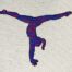 Beam Gymnast embroidery design