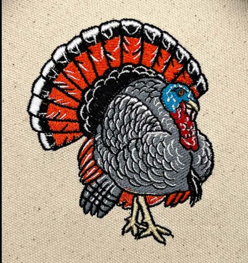 Proud Turkey embroidery design