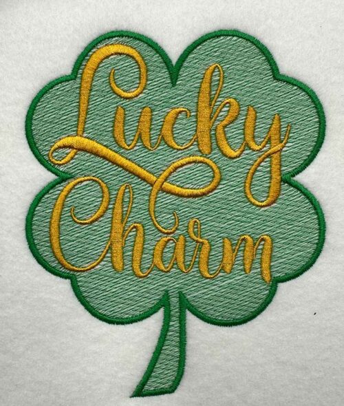 Lucky Charm embroidery design