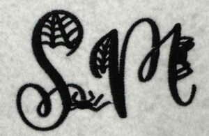 Spooky Monogram 50mm Embriodery Font