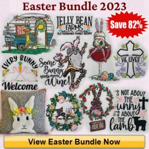 Easter Embroidery Design Bundle - Mobile Banner