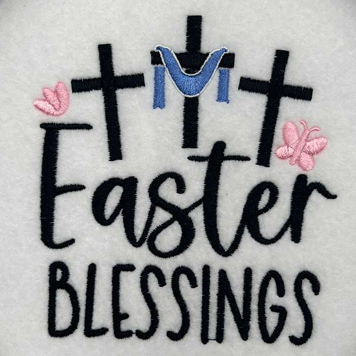 Easter Blessings embroidery design