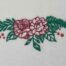 Floral Frame Monogram 20 embroidery design