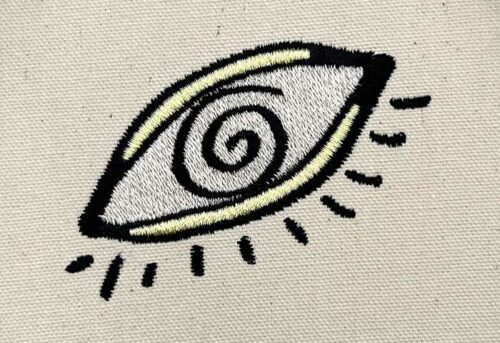 Grunge Girls Eye embroidery design