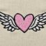 Grunge Girls flying heart embroidery design
