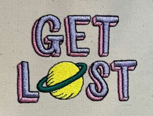 Grunge Girls Get Lost embroidery design