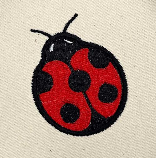 Grunge Girls Ladybug embroidery design