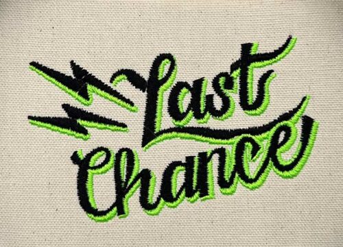 Grunge Girls Last Chance embroidery design