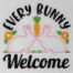 bunny welcome embroidery design