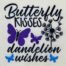 Butterlfy kisses embroidery design