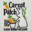 carrot patch embroidery design