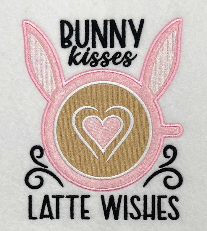 latte wishes embroidery design
