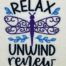 Relax Unwind Renew Embroidery Design