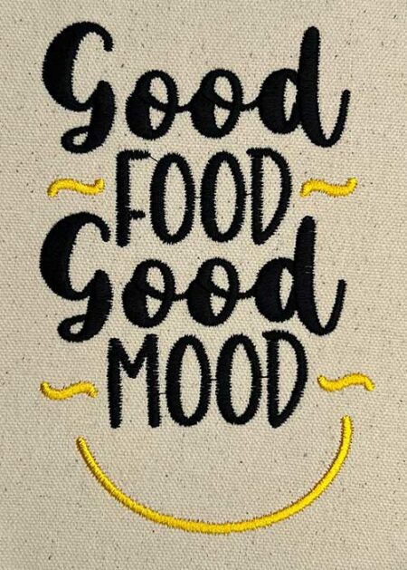 good food embroidery design