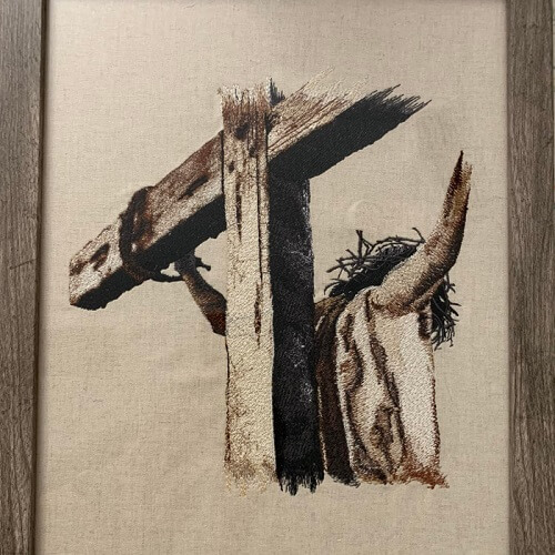 Jesus on Cross Premium Embroidery Design