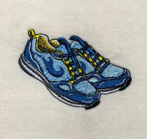 sneakers embroidery design