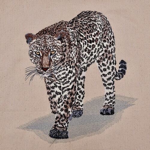 Leopard premium embroidery design