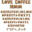 Love Coffee 10mm esa font