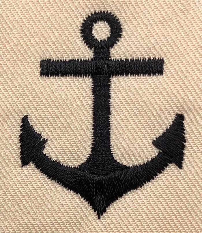 Anchor embroidery design