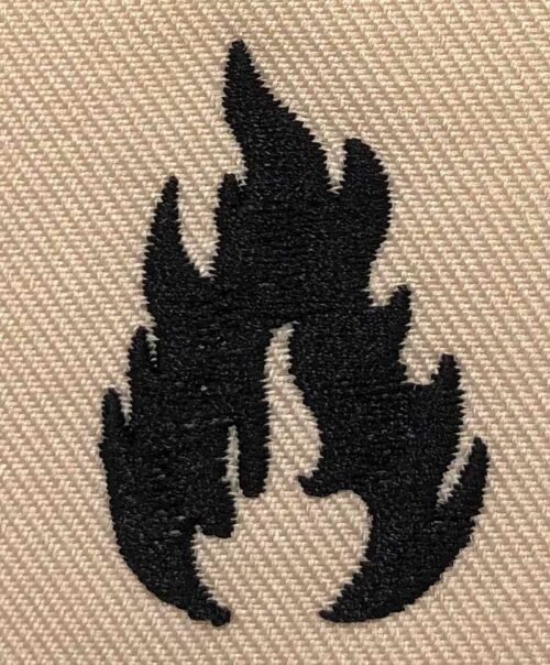 Flames embroidery design