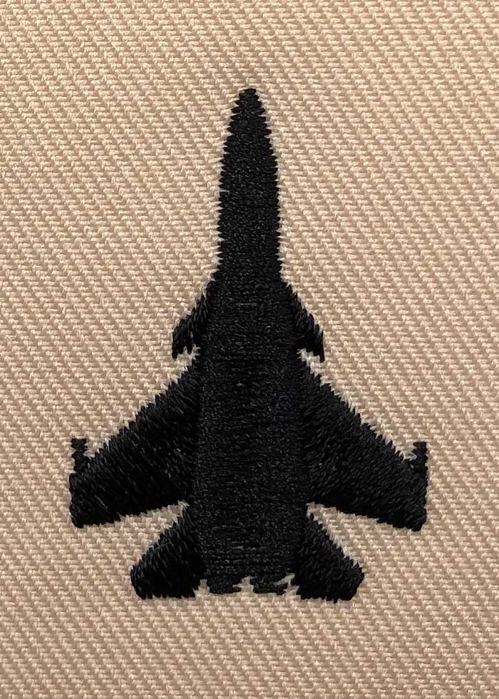 Jet embroidery design