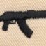 rifle embroidery design