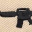 Rifle embroidery design