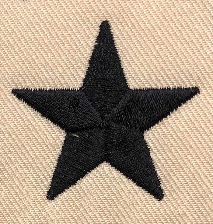 Star embroidery design