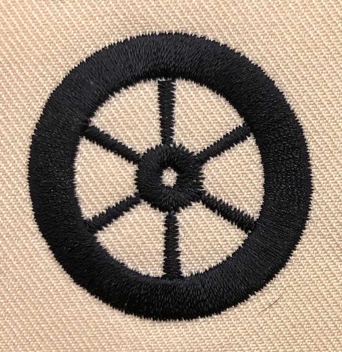Wheel embroidery design