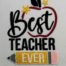 Best Teacher embroidery design