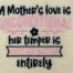 a mothers love embroidery design