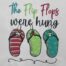 Flip Flops embroidery design