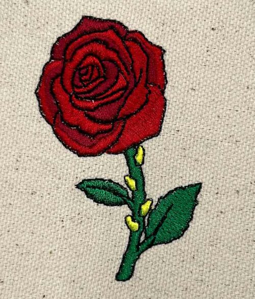 rose embroidery design