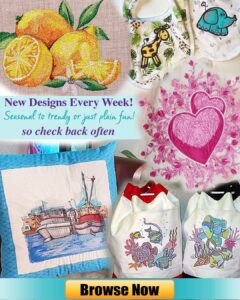 New Machine Embroidery Design Releases Mobile Banner