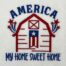 America my home sweet home embroidery design