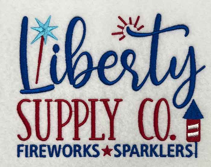 liberty supply embroidery design