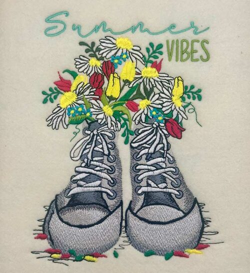 Summer Vibes embroidery design