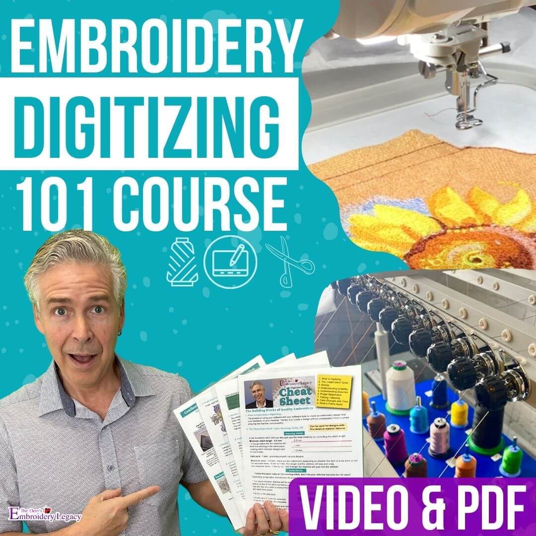 Embroidery Digitizing 101 course