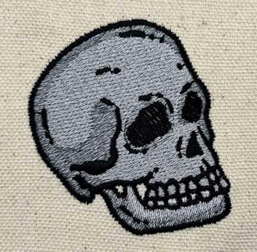Grunge Girls Skull 1 embroidery design