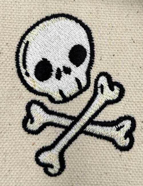 Grunge Girls Skull 2 embroidery design