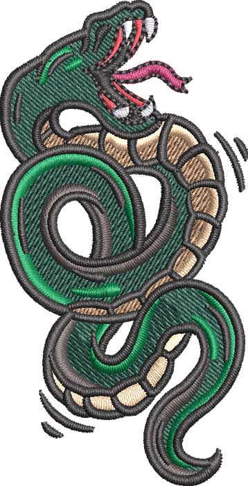 Snake Embroidery Designs