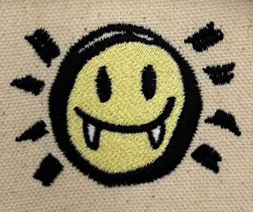 Grunge Girls vampire sun embroidery design