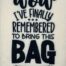 remembered the bag embroidery design