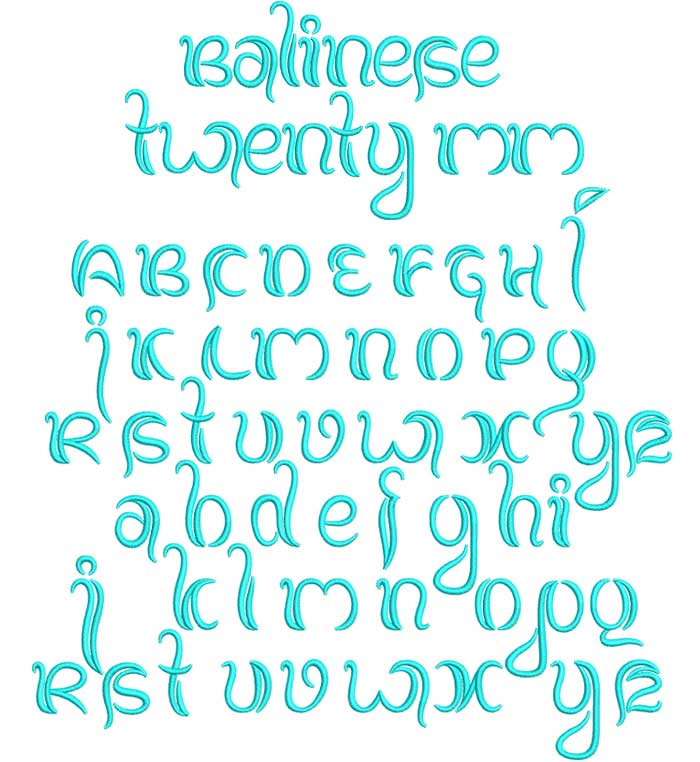 Balinese Embroidery Font