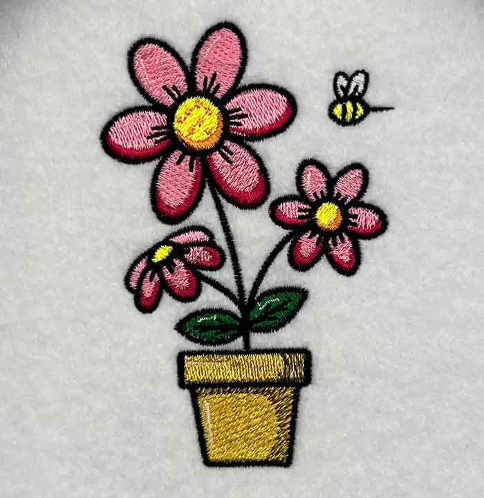 little flowers embroidery design