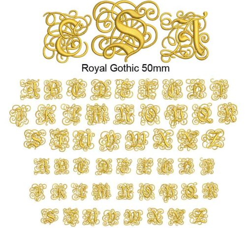 Royal Gothic 50mm esa font